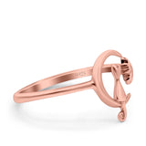 Cat On The Moon Start Rhodium Plated 925 Sterling Silver (12mm)