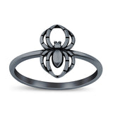 Spider Ring Oxidized Band Solid 925 Sterling Silver Thumb Ring (11.5mm)
