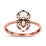 Spider Ring Oxidized Band Solid 925 Sterling Silver Thumb Ring (11.5mm)