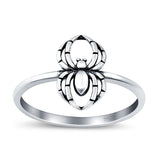Spider Ring Oxidized Band Solid 925 Sterling Silver Thumb Ring (11.5mm)