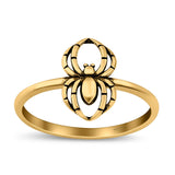 Spider Ring Oxidized Band Solid 925 Sterling Silver Thumb Ring (11.5mm)