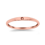 Lucky Horseshoe Ring Oxidized Band Solid 925 Sterling Silver Thumb Ring (2.2mm)