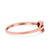 Arrow Band Oxidized Ring Solid 925 Sterling Silver (5mm)