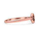 Tree of Life Ring Oxidized Band Solid 925 Sterling Silver Thumb Ring (7mm)