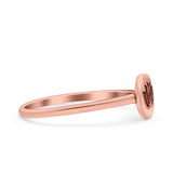 Lotus Band Oxidized Band Solid 925 Sterling Silver Thumb Ring (7mm)