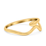 Snake Ring Oxidized Band Solid 925 Sterling Silver Thumb Ring (7mm)