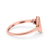 Moon & Star Ring Oxidized Band Solid 925 Sterling Silver Thumb Ring (10mm)