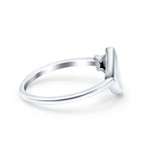 Moon & Star Ring Oxidized Band Solid 925 Sterling Silver Thumb Ring (10mm)