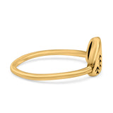 Nature Ring Oxidized Band Solid 925 Sterling Silver Thumb Ring (7mm)