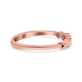 Fish Ring Oxidized Band Solid 925 Sterling Silver Thumb Ring (3mm)