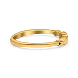 Fish Ring Oxidized Band Solid 925 Sterling Silver Thumb Ring (3mm)