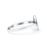 Praying Hands Ring Oxidized Band Solid 925 Sterling Silver Thumb Ring (9.5mm)