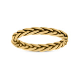 Braided Dainty Criss Cross Celtic Trending Oxidized Ring Band Solid 925 Sterling Silver Thumb Ring (2.7mm)