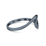 Sun Sunrise Sunset With Beautiful Shining Sea Wave Band Thumb Ring