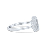 Unique Honeycomb Designer Statement Band Thumb Ring
