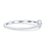 Classic Tiny Moon And Star Design Stackable Oxidized Statement Band Solid 925 Sterling Silver Thumb Ring (3.8mm)