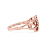 Cutout Butterfly ring Rose tone