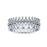 Antique Style Eternity Beautiful Artisan Designer Trending Oxidized Band Solid 925 Sterling Silver Thumb Ring (6.5mm)