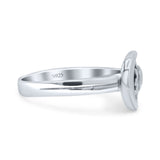 Celestial Sun & Moon Fashionable Universe Cute Oxidized Band Thumb Ring (10.1mm)