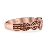 Iconic Butterfly Artisan Design Trending Pear Shape Oxidized Ring Band Thumb Ring (6.7mm)