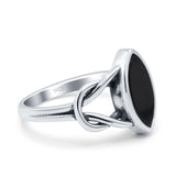 Solitaire Marquise Halo Wedding Engagement Ring Simulated Cubic Zirconia 925 Sterling Silver