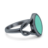 Solitaire Marquise Halo Wedding Engagement Ring Simulated Cubic Zirconia 925 Sterling Silver