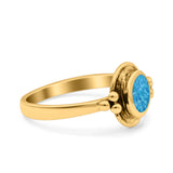 Petite Dainty Round Solitaire Promise Ring Band Oxidized Braided 925 Sterling Silver