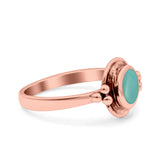 Petite Dainty Round Solitaire Promise Ring Band Oxidized Braided 925 Sterling Silver