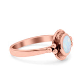 Petite Dainty Round Solitaire Promise Ring Band Oxidized Braided 925 Sterling Silver