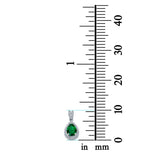 Pear Shape Cubic Zirconia, Opal Pendant for Necklace 925 Sterling Silver