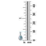 Pear Shape Cubic Zirconia, Opal Pendant for Necklace 925 Sterling Silver