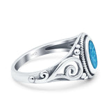 Solitaire Halo Wedding Engagement Ring Round Simulated Cubic Zirconia 925 Sterling Silver