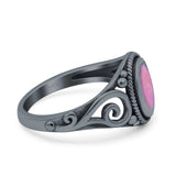 Solitaire Halo Wedding Engagement Ring Round Simulated Cubic Zirconia 925 Sterling Silver