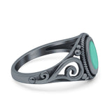 Solitaire Halo Wedding Engagement Ring Round Simulated Cubic Zirconia 925 Sterling Silver