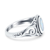 Solitaire Halo Wedding Engagement Ring Round Simulated Cubic Zirconia 925 Sterling Silver