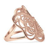 Filigree Design Butterfly Fashion Ring 925 Sterling Silver