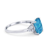 Art Deco Wedding Ring Round Simulated Cubic Zirconia 925 Sterling Silver