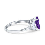 Vintage Style Wedding Ring Marquise Simulated Cubic Zirconia 925 Sterling Silver