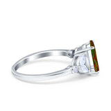 Vintage Style Wedding Ring Marquise Simulated Cubic Zirconia 925 Sterling Silver