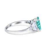 Vintage Style Wedding Ring Marquise Simulated Cubic Zirconia 925 Sterling Silver