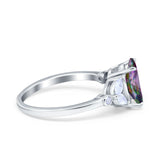 Vintage Style Wedding Ring Marquise Simulated Cubic Zirconia 925 Sterling Silver