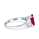 Vintage Style Wedding Ring Marquise Simulated Cubic Zirconia 925 Sterling Silver