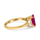 Vintage Style Wedding Ring Marquise Simulated Cubic Zirconia 925 Sterling Silver