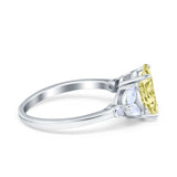 Vintage Style Wedding Ring Marquise Simulated Cubic Zirconia 925 Sterling Silver