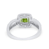 Dazzling Halo Wedding Ring Simulated Cubic Zirconia 925 Sterling Silver