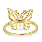 Butterfly Statement Thumb Ring 14K Gold