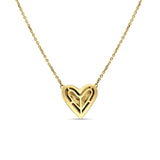 diamond heart pendant