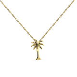 Diamond Palm Tree Necklace