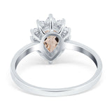 14K Gold 2.00ct Teardrop Pear 9mmx7mm G SI Diamond Engagement Wedding Ring