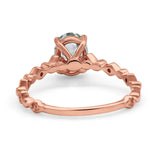 14K Gold 1.29ct Oval G SI Diamond Engagement Ring Size 6.5